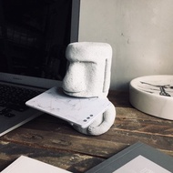 曙MUSE 戽斗摩艾水泥名片座 手作 擴香石 名片座 禮物 擺飾