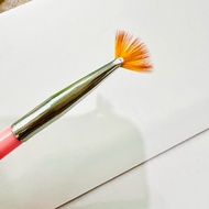 Fan brush, glitter brush, nail fan brush