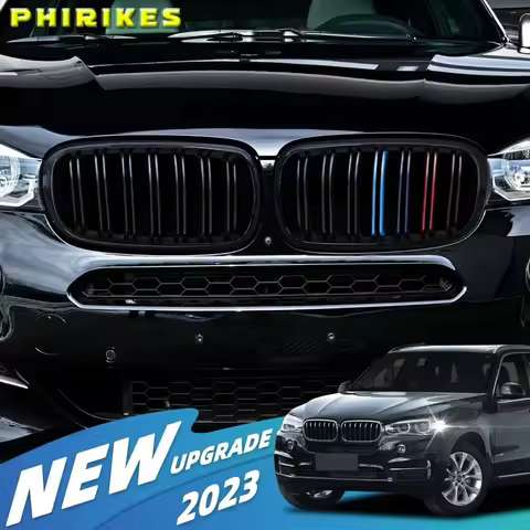 High Quality Front Bumper Grill Dual 2-Slat Kidney Grille For BMW X5 X6 M F15 F16 F85 F86 14-17 ABS 