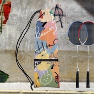 2024 Soft Graffiti Printed Badminton Racket Bag Unique Original Outdoor Sports Equipment Bag Badminton Racket Bag Anime Co-Branded