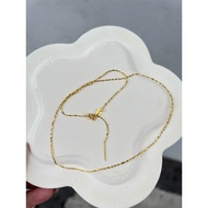 Gold Necklace 100% 925 sterling silver Gold Necklace