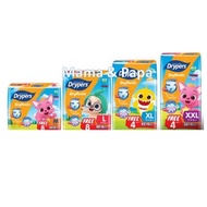 [Pinkfong Edisi FOC Extra Pcs] Drypers Drypantz M60+8/ L48+8 / XL42+4 / XXL36+4
