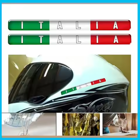 For Piaggio Vespa Decal for Agv Shoei Helmet Decal Motorcycle Tank Decals Italy Flag Italia Stickers