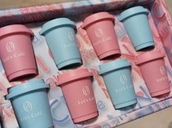 全家 Let’s Cafe Mini cup 櫻花版迷你咖啡杯即溶咖啡 粉紅款 粉藍款 晴櫻款禮盒