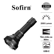 Đèn pin SOFIRN SF26 sáng 2000 lumen chiếu xa 964m pin 21700 sạc USB-C công tắc kép phản ứng nhanh