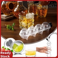 4 Hole Ice Cube Makers Round Ice Hockey Mold Whisky Cocktail Vodka Ball Ice Mould Bar Party Kitchen Ice Box Ice Cream Maker Tool HOT
