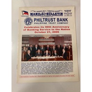 Manila Bulletin magazine- Philtrust Bank 90th Anniversary - Oct 21, 2006