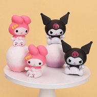 Black Kuromi Moon Light Enamel Cartoon Pink Rabbit Girl Baking Toy