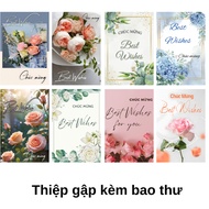 COMBO of 20 BEST WISHES FOLDING CARDS WITH ENVELOPE, SIZE 10X15 Cm