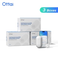 Ottai CGM 3Sets 24h Real-time Continuous Glucose Monitoring Sensor Blood Glucose Monitor