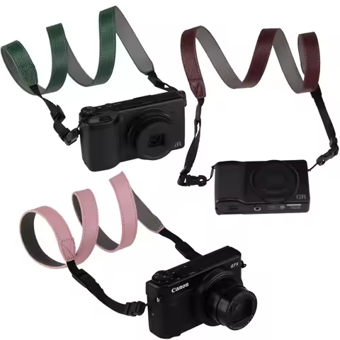 Leather Camera Shoulder Strap Hanging Neck Strap for Canon G7X Mark II III G1X3 G5X Ricoh GR4 Ⅳ IIIx