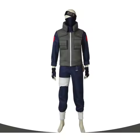 Kakashi Cosplay Costume Full Set Ninja Warrior Outfit Anime Character Role Play Halloween Party Clot