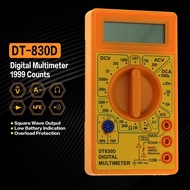 Mini Digital Multimeter AC/DC Volt Amp Ohm Diode hFE Continuity Tester DT-830D