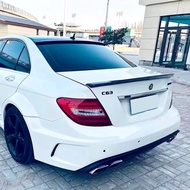 For Mercedes Benz W204 Spoiler 2008-2014 C-class C180 C200L C63 Spoiler High Quality ABS Car Rear Wi