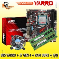 Mainboard Motherboard H81 LGA 1150 NVME New + Processor Intel Core i7 Gen 4 + RAM DDR3 + Fan