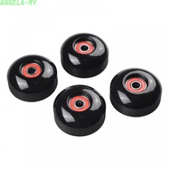 [ANGELA]4 Pcs 52x32mm 95A Soft-soled Longboard Skateboard Wheels + ABEC-9 Bearings