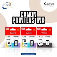Canon Ink PG-47/CL-57S Black & Colour Ink Cartridge for E400/E410/E460/E470/E480/E3170 Pixma Printer