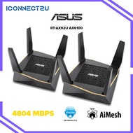 Asus RT-AX92U AX6100 Tri-Band WiFi 6 Whole Home Wi-Fi System Gaming Router (Twin Pack)