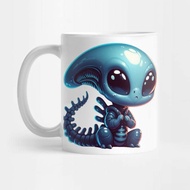Cute Alien Motif Mug by Dmytro