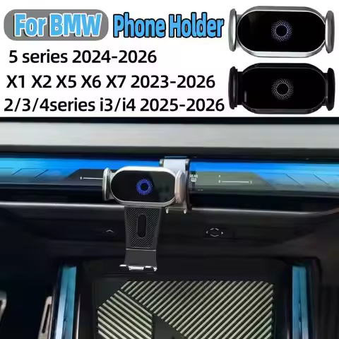 Car Mobile Phone Holder Navigation Air Outlet Mount Magnetic Stand Accessories for BMW X1X2X5X6X7 2 