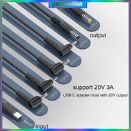POP Type C PD to 20V 5 5x2 5mm 5 5x2 1mm 4 8x1 7mm 4 0x1 7mm Power Cable for Routers