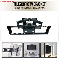 Taffware VESA Telescopic TV Bracket 400 x 600 for 32-70 Inch TV - CP502 - Black