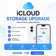 iCloud Storage Upgrade | Own Apple ID | 500GB / 1TB | 1 Year Cloud Storage | Fast Activation