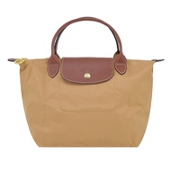 LONGCHAMP LE PLIAGE系列短把再生尼龍摺疊水餃包(小/小鹿棕)/平行輸入