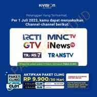 Paket Cling K Vision 1 Tahun Terlaris.