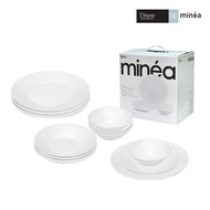Felli Dinexe Opal Glass White Dinnerware Set (12 Pcs) - Minea