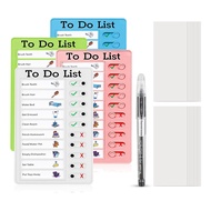 Chore Chart Set for Kids Daily List Board Message Board with Slider for ClassroomHome Travel