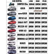 Langkawi Car Rental / Kereta Sewa