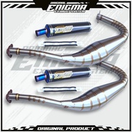Carbon bue exhaust yamaha y125zr y125z stainless