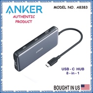 Anker USB C Hub, PowerExpand 8-in-1 USB C Adapter, with 100W Power Delivery, 4K 60Hz HDMI Port