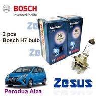 2 Pcs x Mentol Zesus Lampu Bosch Halogen Headlamp Bulb H7 12v - Perodua Alza