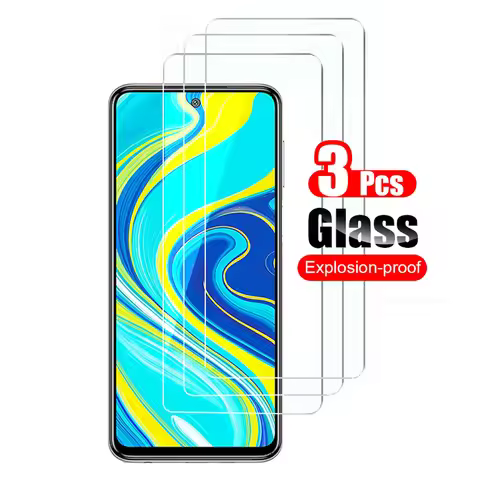 3Pcs For Xiaomi Redmi Note 9 Pro Max 9S Tempered Glass Screen Protector Protective Film For Redmi No