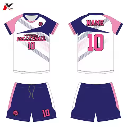 High Quality New Design Volleyball Uniform 100% Polyester Custom Female Volleyball Jersey Women'S Be