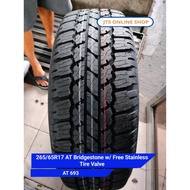 265/65R17 AT Bridgestone w/ Free Stainless Tire Valve
