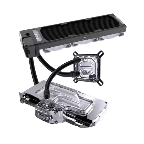 Granzon PC Water Cooling Kit for AIO CPU GPU RTX 3080 3090 Active Backplate Block Pump 360mm Radiato