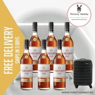 Courvoisier VSOP Cognac 700ml [WITH BOX]  x 6 Bottles + 1 FREE American Tourister Luggage Bag