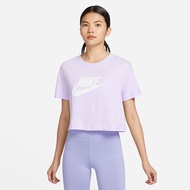 【NIKE】AS W NSW TEE ESSNTL CRP ICN FT 短版短袖上衣/紫/女款-BV6176511/ M