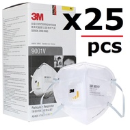 3M 9001V P1 มีวาล์ว กล่องละ 25 ชิ้น ของแท้ 100 %