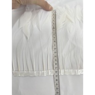 Chicken Feathers For Sewing And Decorating Clothes 1 Yard Has 90 Cm.ready To Ship​From​Shop​Thai​hip