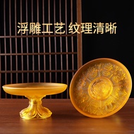Eight Auspicious Glazed Offering Fruit Plate for Home Use Lotus Offering Buddha Offering Plate Offer