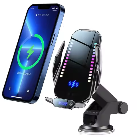 Car Phone Holder Wireless Charger 50W Induction Charger For iPhone 12 13 14 15 16 Pro Max Xiaomi Sam