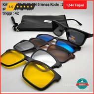 K-2202a Clip-On 5-lens Eyeglass Frames Exclusive