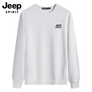 JEEP SPIRIT กีฬาแขนยาวกลางแจ้งคอกลมผู้ชายเสื้อกันหนาว