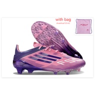 size:35-46 Ready stock Original Messi f50 football shoes ghosted memory lane strawberi warna FG kasu