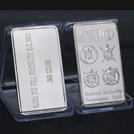 Silver 999 Fine Silver One Troy Ounce 1 Bars Bullion In God We Trust Coin With Display Case New Year