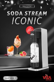 Viza Soda Stream-ICONIC black เครื่องทำโซดา มะนาวโซดา+Co2